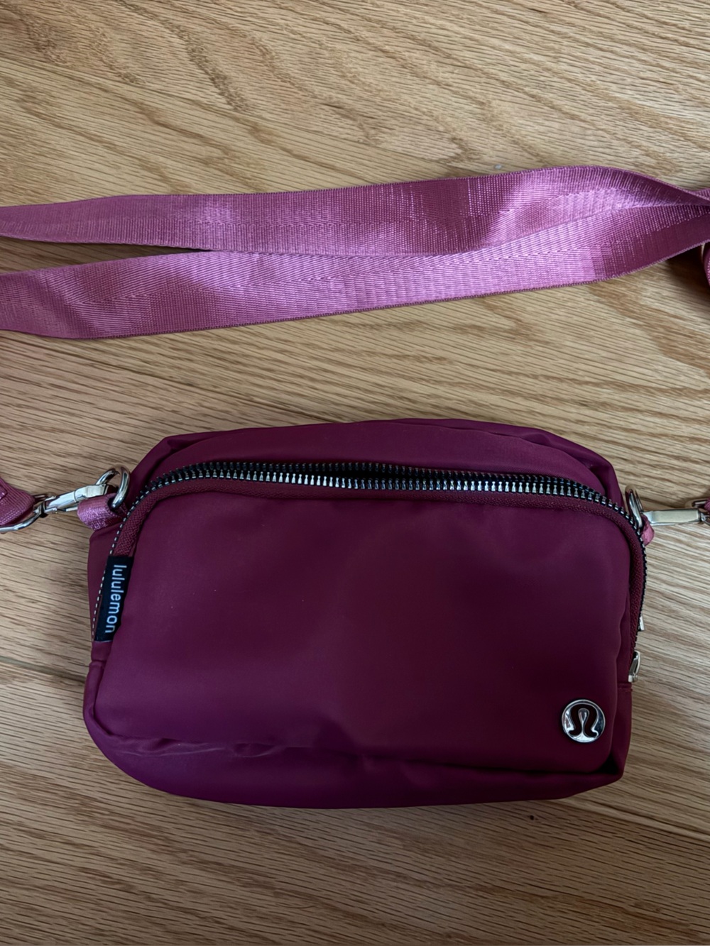 lululemon Raspberry Rave/Silver Crossbody Bag